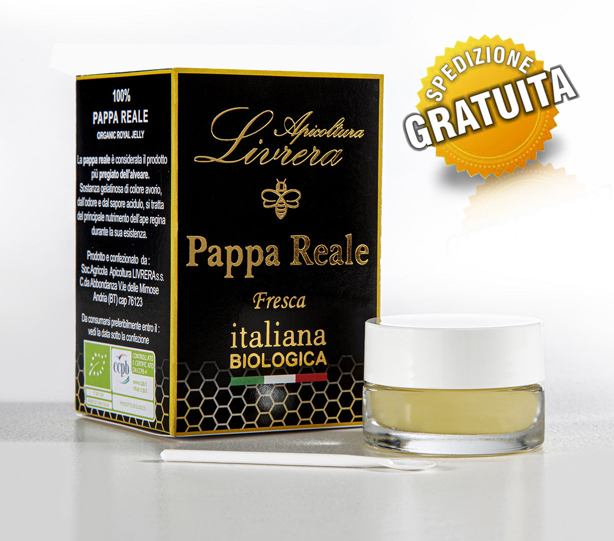 Pappa Reale Fresca Biologica ITALIANA 3 vasetti da 10g